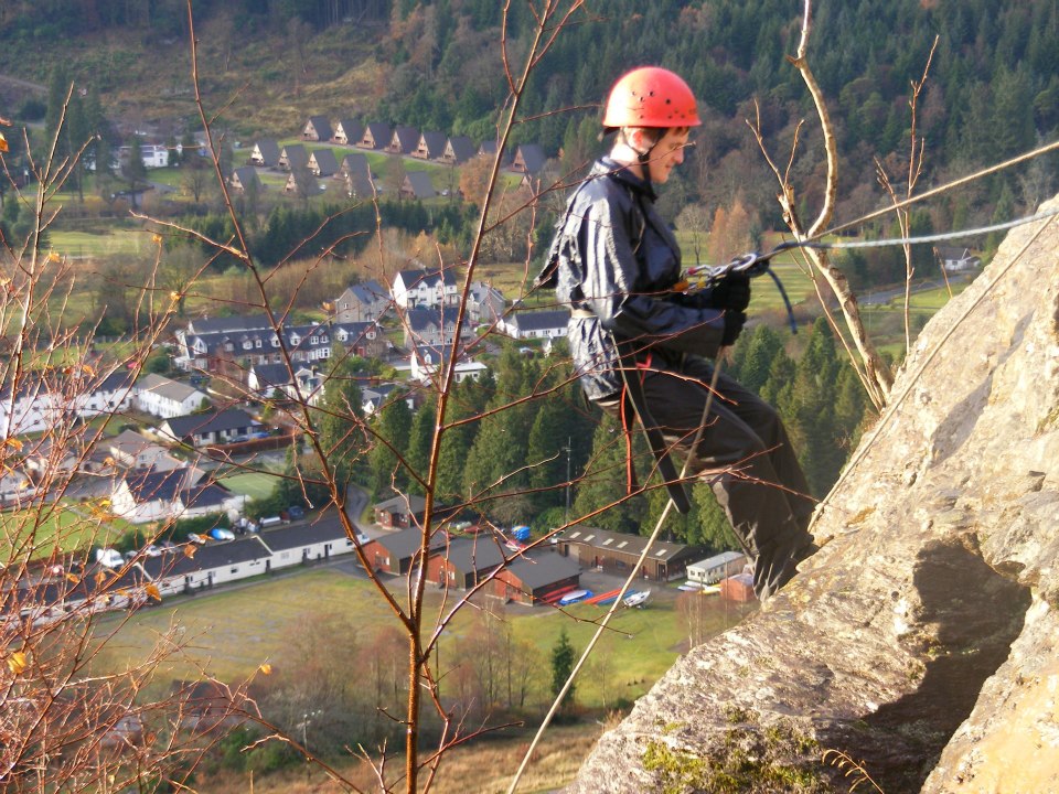 abseiling Scout
